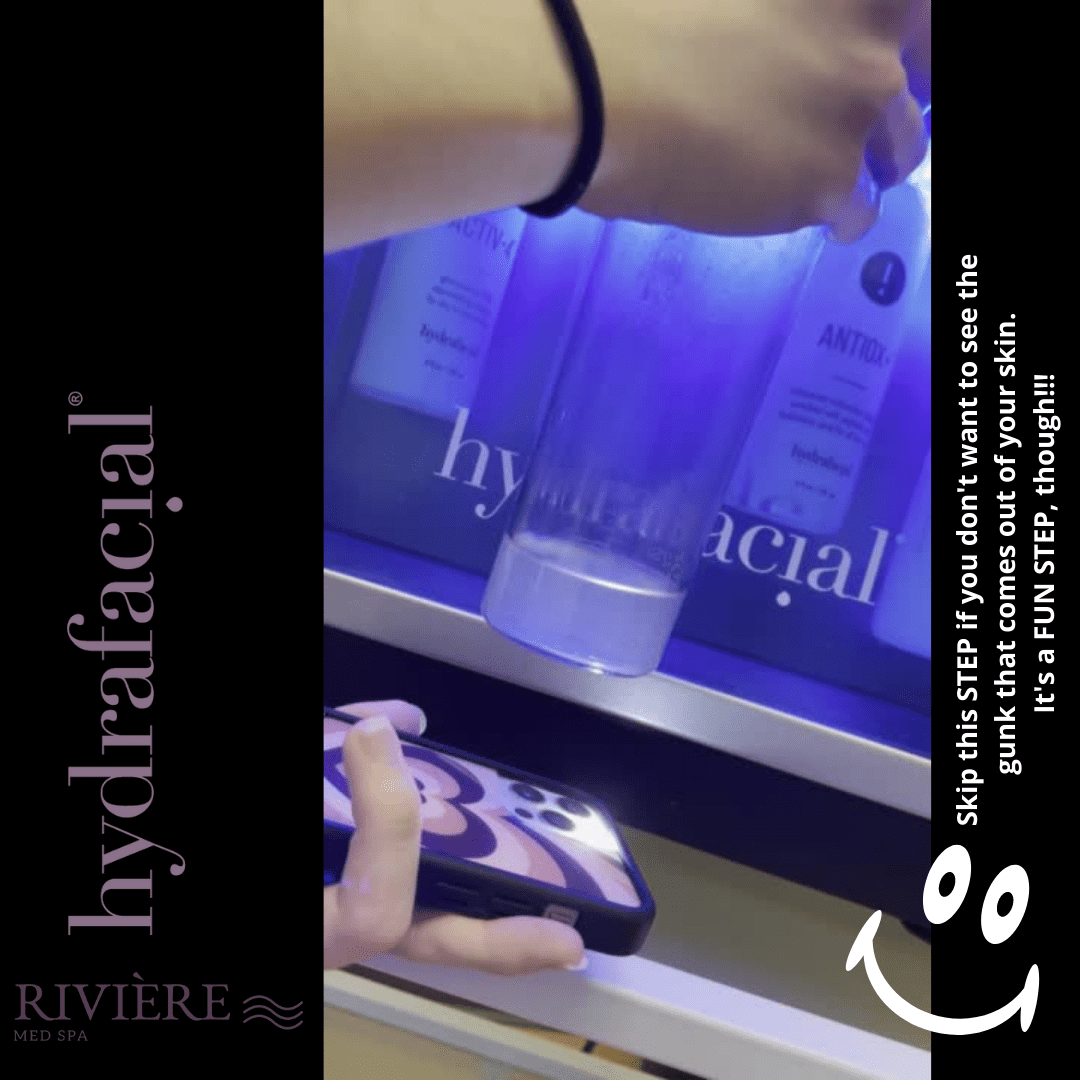 HydraFacial Portland - Skin Extraction under light